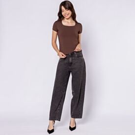 Blusa Feminina Em Poliamida Patricia Foster Marrom