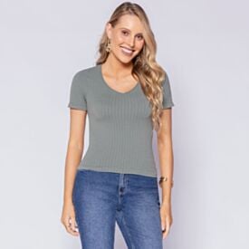 Blusa Feminina Em Poliamida Sem Costura Patricia Foster