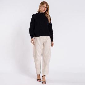 Blusa Feminina Em Tricot Boby Blues Preto