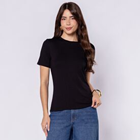 Blusa Feminina Em Viscose Patricia Foster Preto