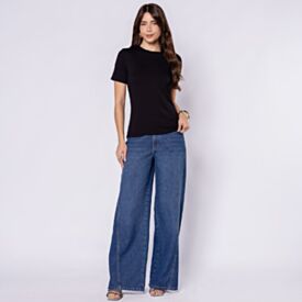 Blusa Feminina Em Viscose Patricia Foster Preto
