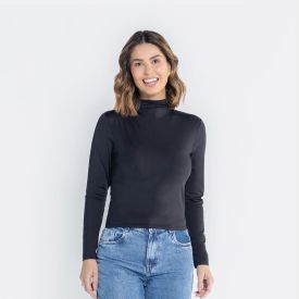 Blusa Feminina Manga Longa De Microfibra Patricia Foster