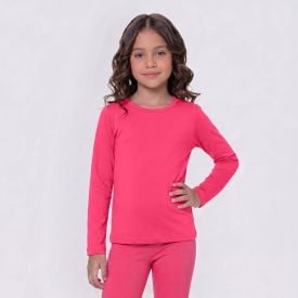 Blusa T&eacute;rmica Infantil Menina 4 a 10 Anos Marmelada