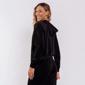 Blusão Feminino Esportivo Em Plush Com Capuz Scream