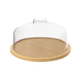 Boleira em Bambu com Cúpula Brisa 26,5Cm Coza