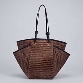 Bolsa de Praia Tote Bag Tramada Alice Palucci - MARROM U