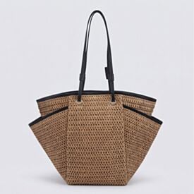 Bolsa de Praia Tote Bag Tramada Alice Palucci - BEGE U