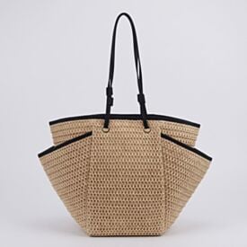 Bolsa de Praia Tote Bag Tramada Alice Palucci - NATURAL U