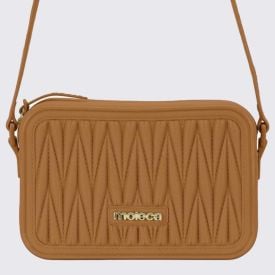Bolsa Feminina Transversal Moleca - Amêndoa
