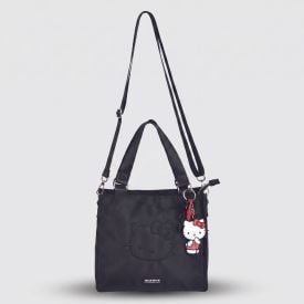 Bolsa Tiracolo Hello Kitty Sanrio - PRETO U