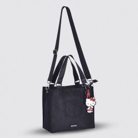 Bolsa Tiracolo Hello Kitty Sanrio - PRETO U