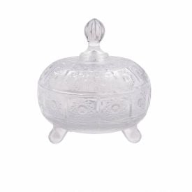Bomboniere com Pé 16,5 X 14,8Cm Solar Havan Casa - Vidro