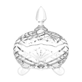 Bomboniere com Pé Lavander Inga - 16Cm