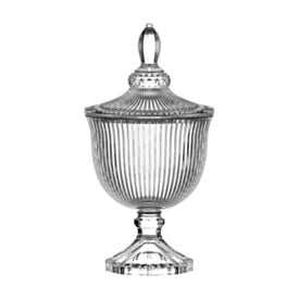 Bomboniere Decorativo de Vidro Graffiato 27,5Cm Hauskraft Premium
