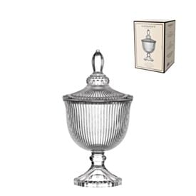 Bomboniere Decorativo de Vidro Graffiato 27,5Cm Hauskraft Premium