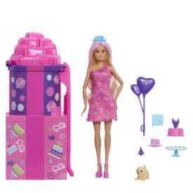 Boneca Barbie Surpresa Party Unboxed Acess&oacute;rios Mattel