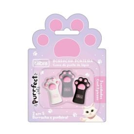 Borracha Ponteira Purrfect Tilibra - 3 Unidades