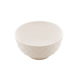 Bowl De Porcelana Lyor Diamond 380Ml - Branco
