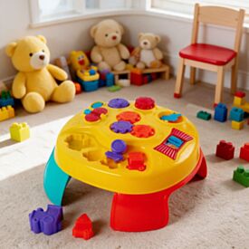 Brinquedo Educativo Mesinha Didática Na Caixa Jp Brink - Sortido