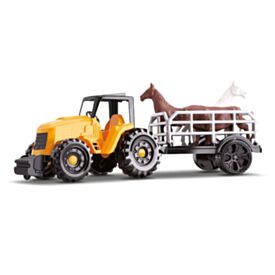 Brinquedo Trator Farm Work Boiadeiro Orange Toys - Sortido