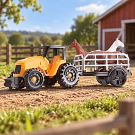 Brinquedo Trator Farm Work Boiadeiro Orange Toys - Sortido