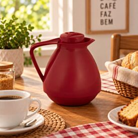 Bule Térmico Amare 650Ml Mor - Exclusivo Vermelho