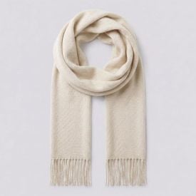 Cachecol Feminino Liso Com Franjas Boby Blues