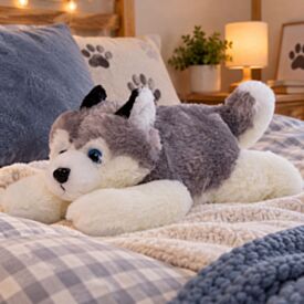 Cachorro de Pelúcia Husky Siberiano Havan Toys - HPA0006
