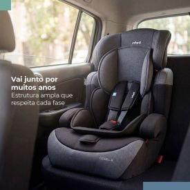 Cadeira para Carro 9 a 36Kg 2 em 1 Fiorella Infanti - Grafite