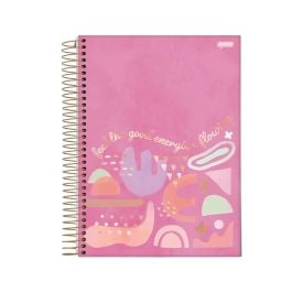 Caderno Espiral College La Creme 80 Folhas Jandaia - Sortido