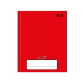 Caderno Brochura 1 Matéria 1/4 D+ Vermelho 96 Folhas Tilibra - 116734