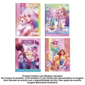 Caderno Brochurão Capa Dura Foroni - Sortido