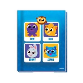 Caderno Capa Dura 1/4 Bolofofos 80 Folhas Credeal - Sortido