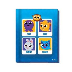 Caderno Capa Dura Bolofofos 80 Folhas Credeal - Sortido