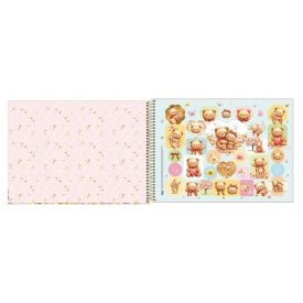 Caderno Cartografia e Desenho Capa Dura Love Bears 80 Folhas Tilibra - Sortido