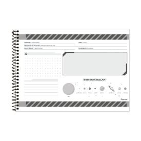 Caderno Cartografia e Desenho Capa Dura Spacefly 80 Folhas Foroni - Sortido