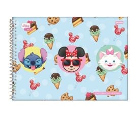 Caderno de Cartografia Disney Emoji 80 Folhas Jandaia - Sortido