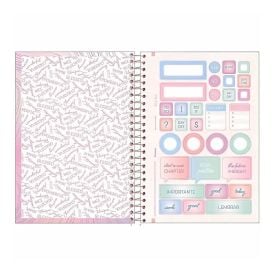 Caderno Espiral Capa Dura 1/4 Blush 80 Folhas Foroni - Sortido