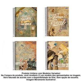 Caderno Espiral Universitário Eco Way 160 Folhas Jandaia - Sortido