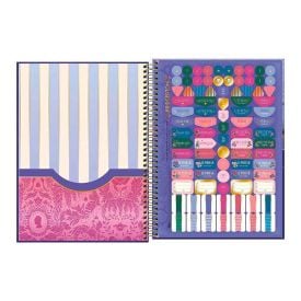 Caderno Universitário Espiral Capa Dura Connect Bridgerton 160 Folhas Tilibra - Sortido