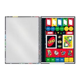 Caderno Universitário Espiral Capa Dura Uno 160 Folhas Foroni - Sortido