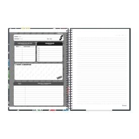 Caderno Universitário Espiral Uno 80 Folhas Foroni - Sortido