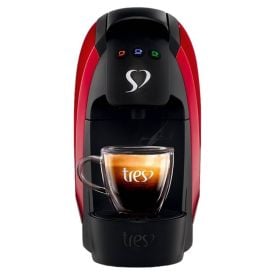 Cafeteira Luna Caf&eacute; Espresso 3 Cora&ccedil;&otilde;es Vermelho
