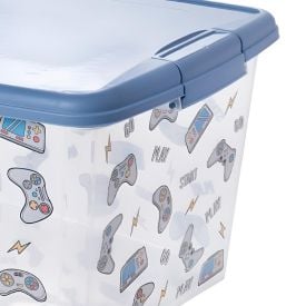 Caixa Organizadora Decorada Gamer Plasútil 19,8 Litros