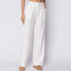 Calça Alfaiataria Feminina Patricia Foster Off White
