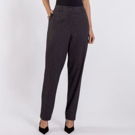 Calça Feminina Alfaiataria Risca De Giz Patricia Foster