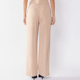 Cal&ccedil;a Feminina De Alfaiataria Patricia Foster Bege