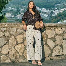 Calça Feminina Em Sarja Ballon Boby Blues