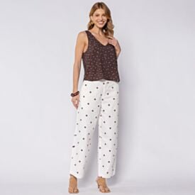 Calça Feminina Em Sarja Ballon Boby Blues
