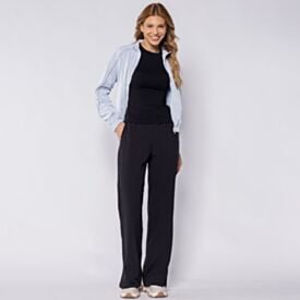 Calça Feminina Esportiva Wide Leg Em Tactel Scream